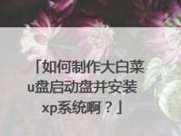 以大白菜U盘启动盘系统教程（让你的U盘成为强大的系统启动工具）